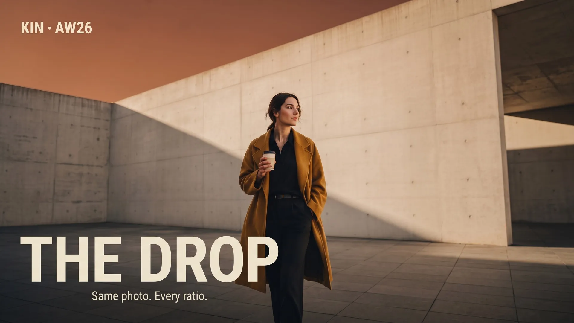 KIN AW26 campaign still generated at 16:9